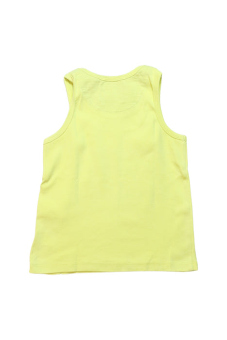 A Yellow Sleeveless T Shirts from IKKS in size 4T for boy. (Back View)