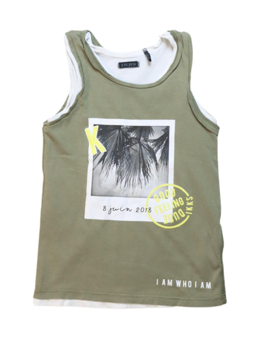 A Multicolour Sleeveless T Shirts from IKKS in size 4T for boy. (Front View)