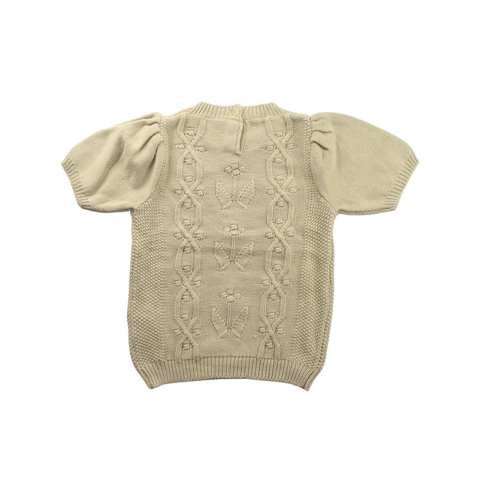 A Beige Knit Sweaters from Jamie Kay in size 2T for girl. (Back View)