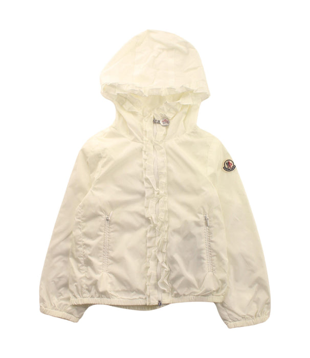 A White Lightweight Jackets from Moncler in size 2T for girl. (Front View)