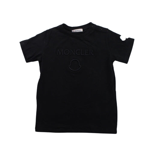 A Black Short Sleeve T Shirts from Moncler in size 2T for boy. (Front View)