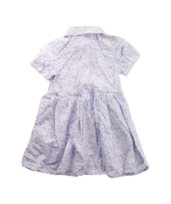 A Blue Short Sleeve Dresses from Ralph Lauren in size 6-12M for girl. (Back View)