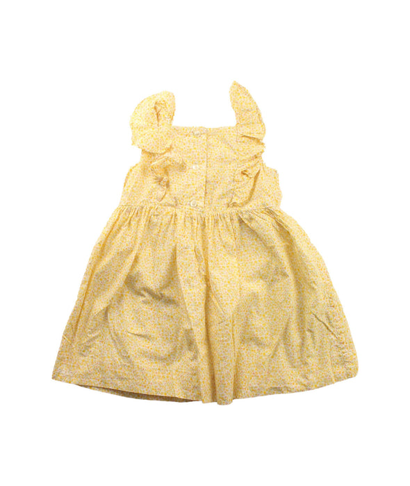 A Yellow Sleeveless Dresses from Ralph Lauren in size 12-18M for girl. (Back View)