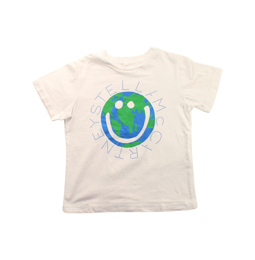 A White Short Sleeve T Shirts from Stella McCartney in size 4T for boy. (Front View)