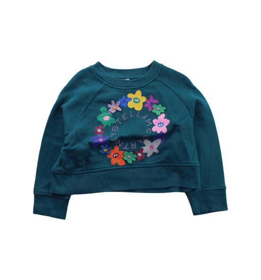 A Green Crewneck Sweatshirts from Stella McCartney in size 2T for girl. (Front View)