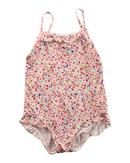 A Pink Swimsuits from Petit Bateau in size 2T for girl. (Front View)