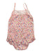 A Pink Swimsuits from Petit Bateau in size 2T for girl. (Back View)