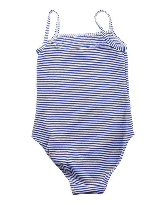 A Blue Swimsuits from Petit Bateau in size 3T for girl. (Back View)