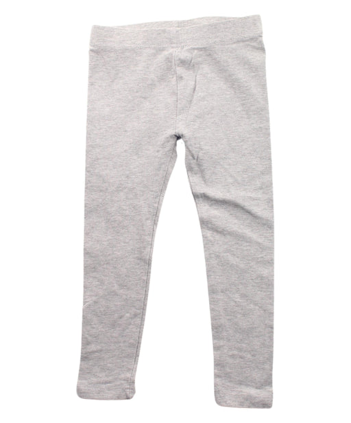 A White Leggings from Seed in size 2T for girl. (Front View)