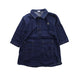 A Blue Long Sleeve Dresses from Petit Bateau in size 12-18M for girl. (Front View)