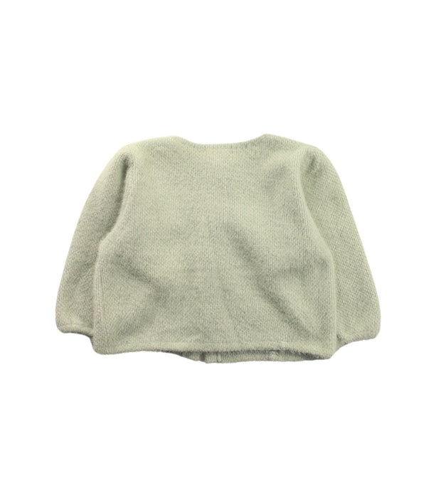 A Green Cardigans from Aosta in size 12-18M for girl. (Back View)