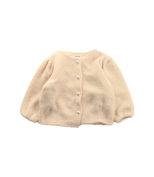 A Ivory Cardigans from Aosta in size 12-18M for girl. (Front View)