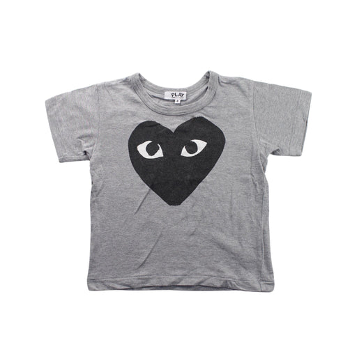 A Grey Short Sleeve T Shirts from Comme des Garcons in size 4T for neutral. (Front View)
