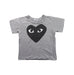 A Grey Short Sleeve T Shirts from Comme des Garcons in size 4T for neutral. (Front View)