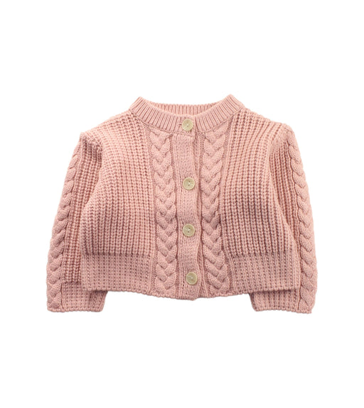 A Pink Cardigans from Aosta in size 6-12M for girl. (Front View)
