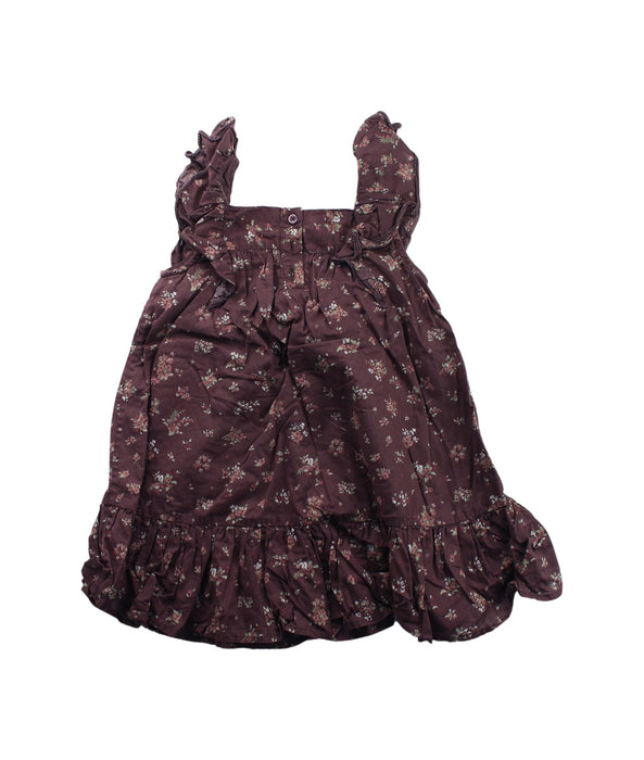 A Brown Sleeveless Dresses from Jamie Kay in size 2T for girl. (Back View)