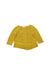 A Yellow Cardigans from La Petite Collection in size 3-6M for girl. (Front View)
