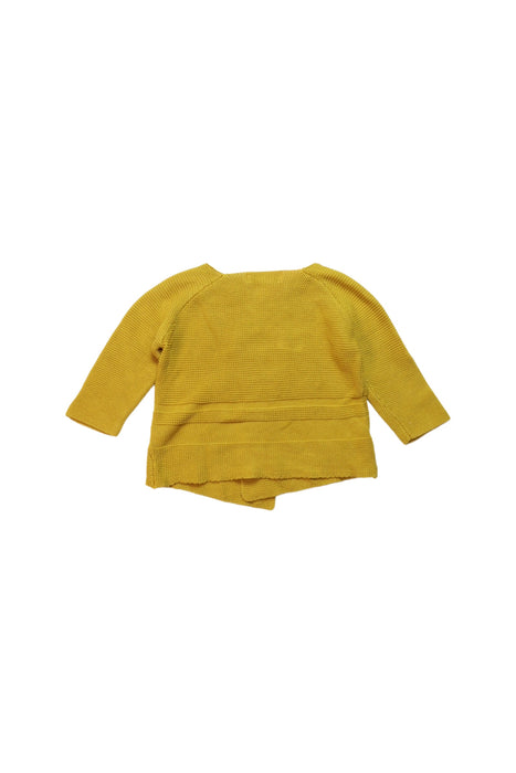 A Yellow Cardigans from La Petite Collection in size 3-6M for girl. (Back View)