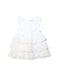 A White Sleeveless Dresses from Lili Gaufrette in size 12-18M for girl. (Front View)