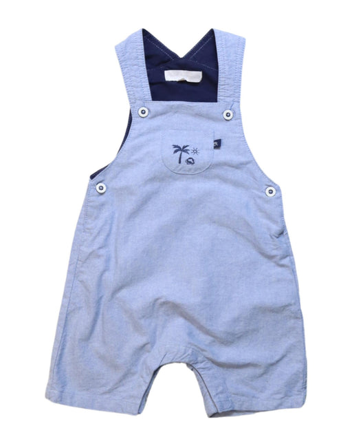 A Blue Overall Shorts from Cadet Rousselle in size 6-12M for neutral. (Front View)