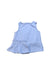 A Blue Sleeveless Tops from Kingkow in size 12-18M for girl. (Back View)