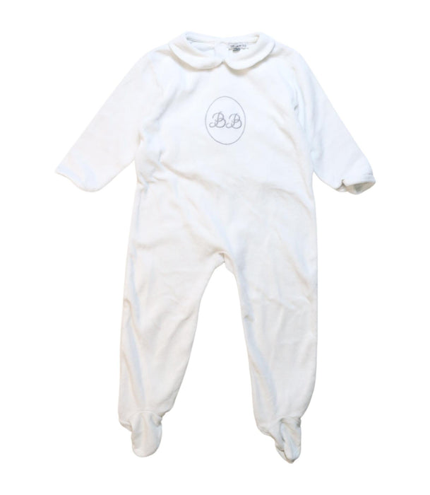 A White Onesies from DPAM in size 12-18M for neutral. (Front View)