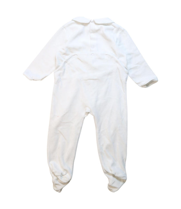 A White Onesies from DPAM in size 12-18M for neutral. (Back View)