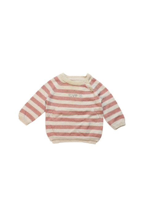 A Red Knit Sweaters from Zadig & Voltaire in size 3-6M for girl. (Front View)