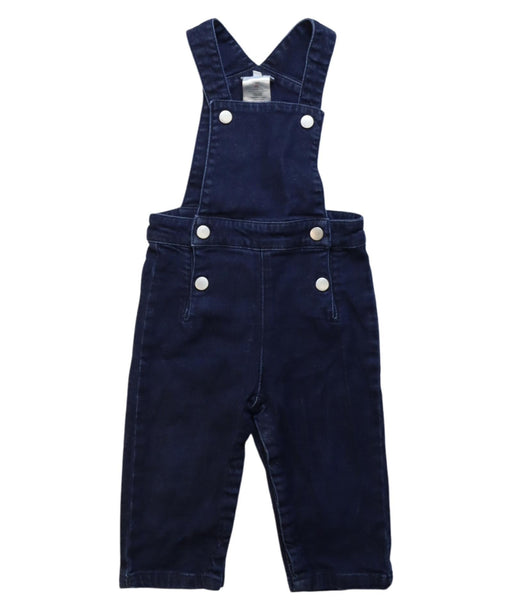 A Navy Long Overalls from Jacadi in size 12-18M for neutral. (Front View)