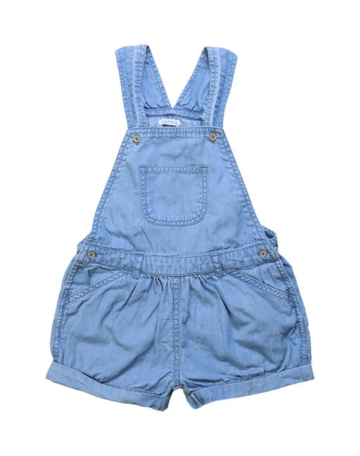 A Blue Overall Shorts from Bout'Chou in size 3T for girl. (Front View)