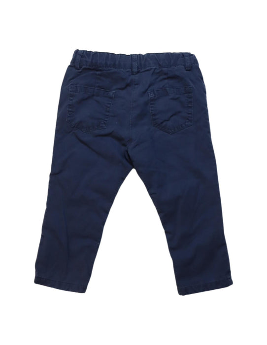 A Navy Casual Pants from Bout'Chou in size 6-12M for boy. (Back View)