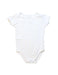A White Short Sleeve Bodysuits from Bout'Chou in size 12-18M for girl. (Front View)
