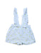 A Blue Overall Shorts from Bout'Chou in size 6-12M for girl. (Back View)