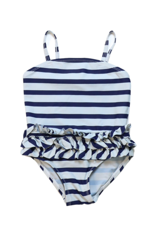 A Navy Swimsuits from Seed in size 0-3M for girl. (Front View)