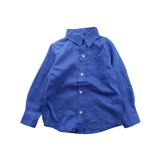 A Blue Long Sleeve Shirts from Janie & Jack in size 2T for girl. (Front View)