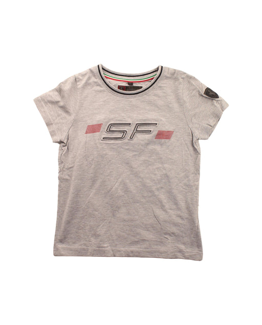 A Beige Short Sleeve T Shirts from Ferrari in size 2T for girl. (Front View)