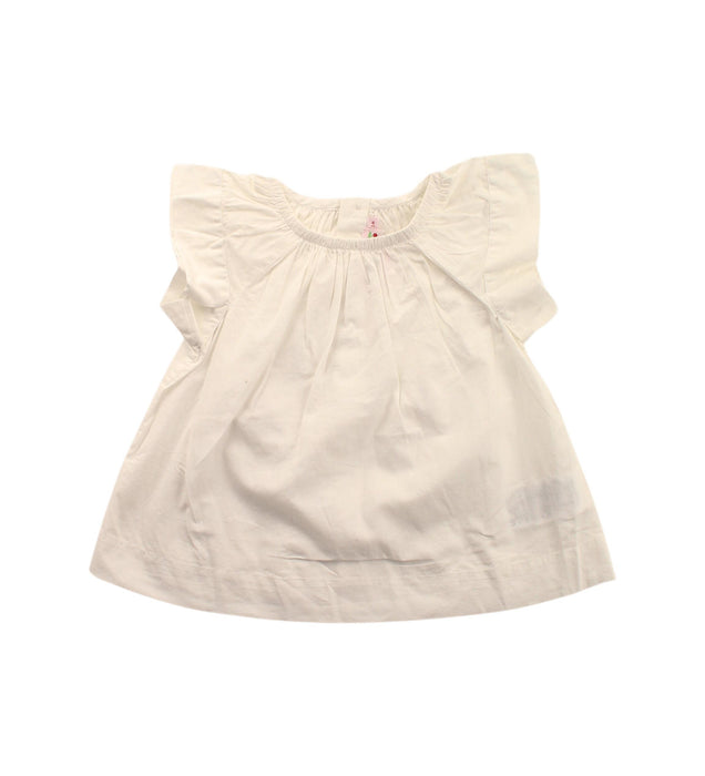 A White Short Sleeve Dresses from Bonpoint in size 2T for girl. (Front View)