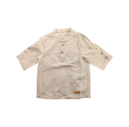 A Beige Long Sleeve Tops from Gannino d'Angelo in size 3T for boy. (Front View)