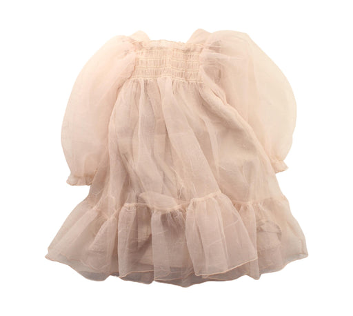 A Peach Long Sleeve Dresses from Monbebe in size 6-12M for girl. (Front View)
