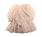 A Peach Long Sleeve Dresses from Monbebe in size 6-12M for girl. (Front View)