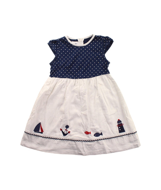 A Blue Short Sleeve Dresses from Familiar in size 2T for girl. (Front View)