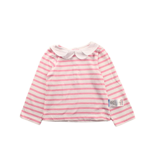 A Pink Long Sleeve Tops from Jacadi in size 3T for girl. (Front View)