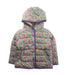 A Purple Puffer/Quilted Jackets from Boden in size 2T for girl. (Front View)