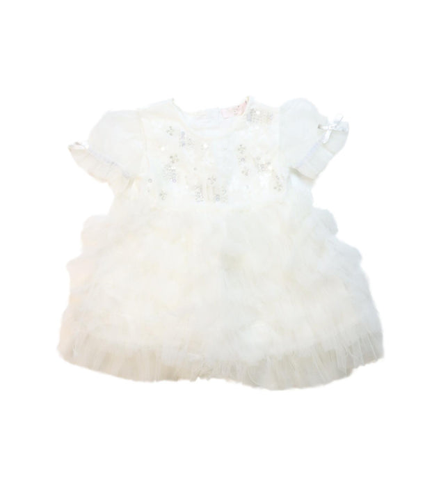 A White Short Sleeve Dresses from Tutu Du Monde in size 6-12M for girl. (Front View)