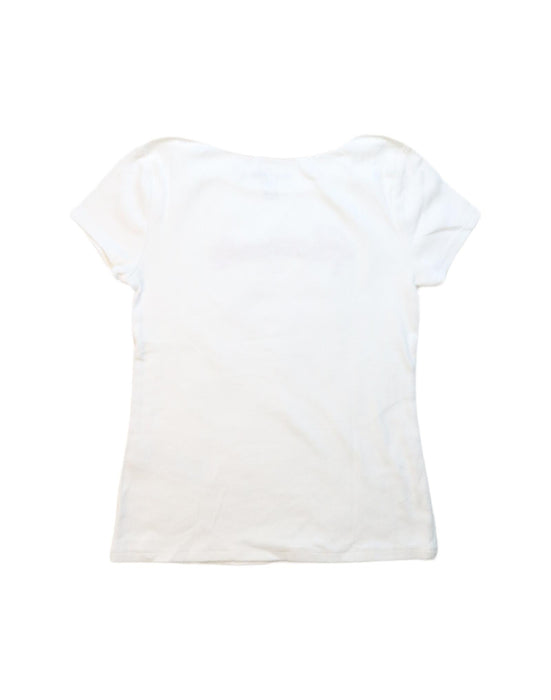 A White Short Sleeve T Shirts from Abercrombie & Fitch in size 11Y for girl. (Back View)