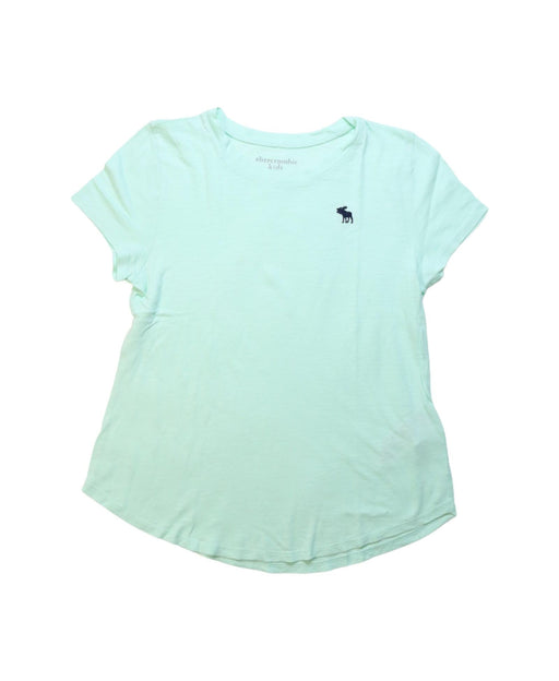 A Teal Short Sleeve T Shirts from Abercrombie & Fitch in size 11Y for girl. (Front View)