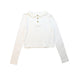A White Long Sleeve Polos from Seed in size 12Y for girl. (Front View)