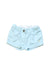 A Teal Shorts from Petit Bateau in size 3T for girl. (Front View)