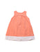 A Orange Sleeveless Dresses from Petit Bateau in size 6-12M for girl. (Front View)