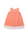 A Orange Sleeveless Dresses from Petit Bateau in size 6-12M for girl. (Back View)